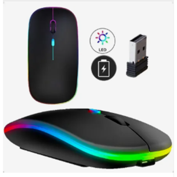 Mouse sem fio recarregável