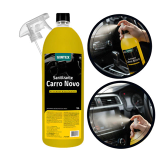 Cheirinho Carro Novo 1,5 litros - Sanitizante Vintex Amarelo Carro Novo